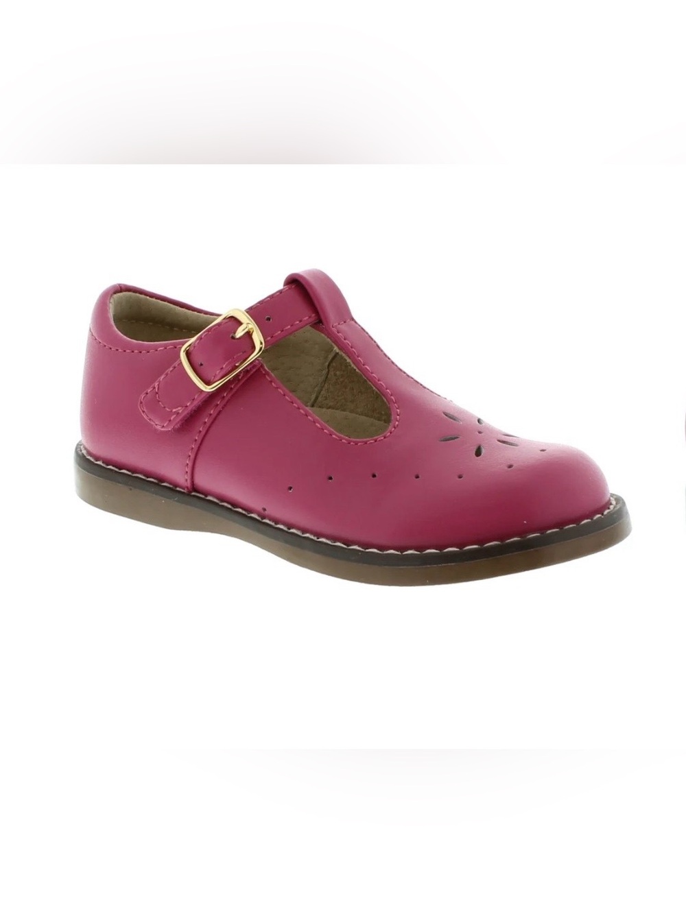 Footmates Sherry t-bar Mary Jane dress shoe Fuschia Girls Sz 10 NIB